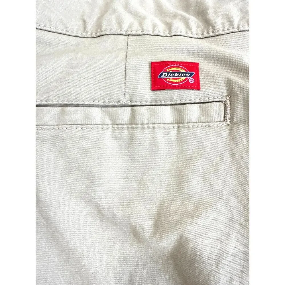 Dickies Womens Khaki Utility Mini Skirt Size 12 Y2K Cargo Workwear NWOT
